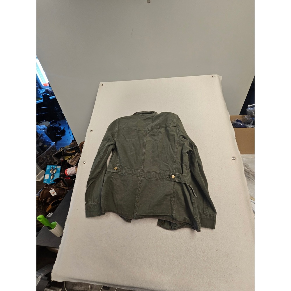 KUT from the Kloth Olive Green Cotton Utility Field Jacket KJ22402SF Large - Picture 6 of 7